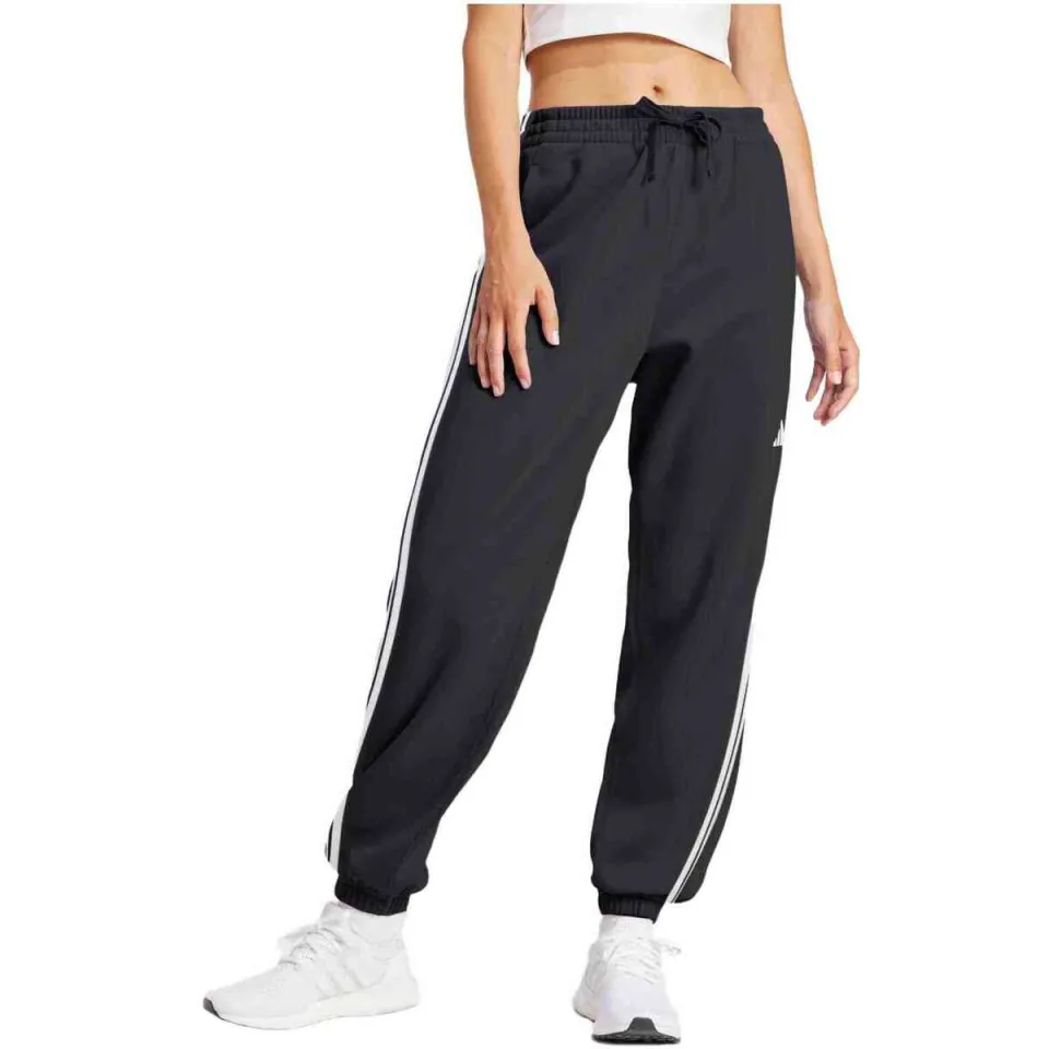 Adidas Essentials 3-stripes cuffed joggingbroek zwart