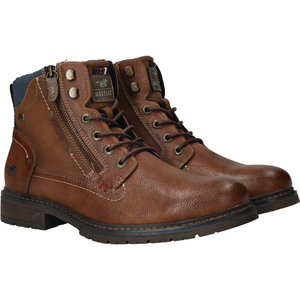 Mustang veterboots cognac, foto 3