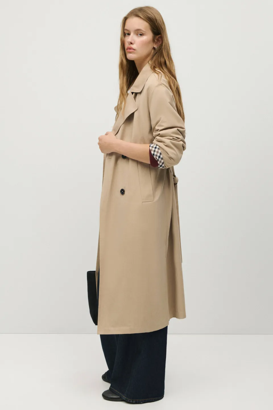 Mango trenchcoat met ceintuur beige, foto 3