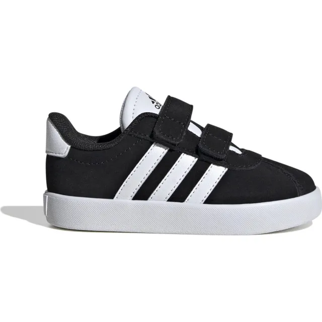 Adidas VL Court 3.0 sneakers met klittenband zwart wit Zwart/wit