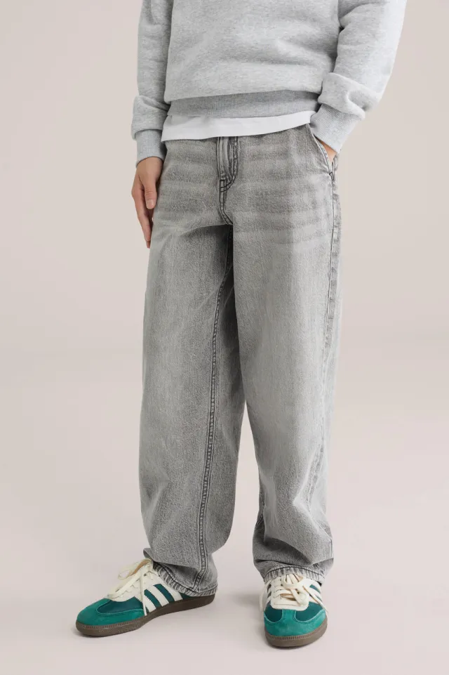 WE Fashion Blue Ridge baggy jeans - grey denim, foto 3