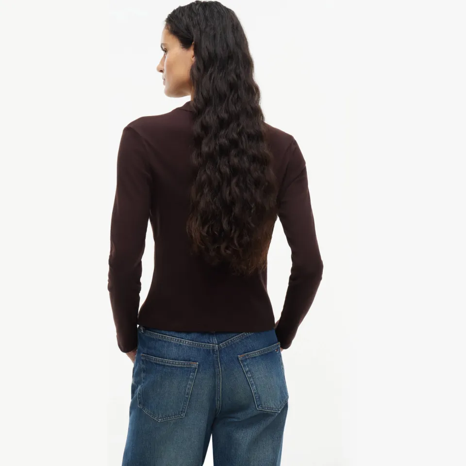 Tommy Hilfiger top - donkerbruin, foto 3