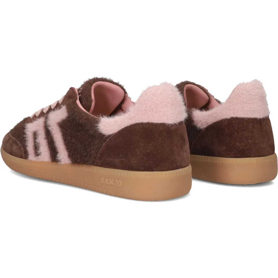 BACK70 007 lage sneakers bruin, foto 5