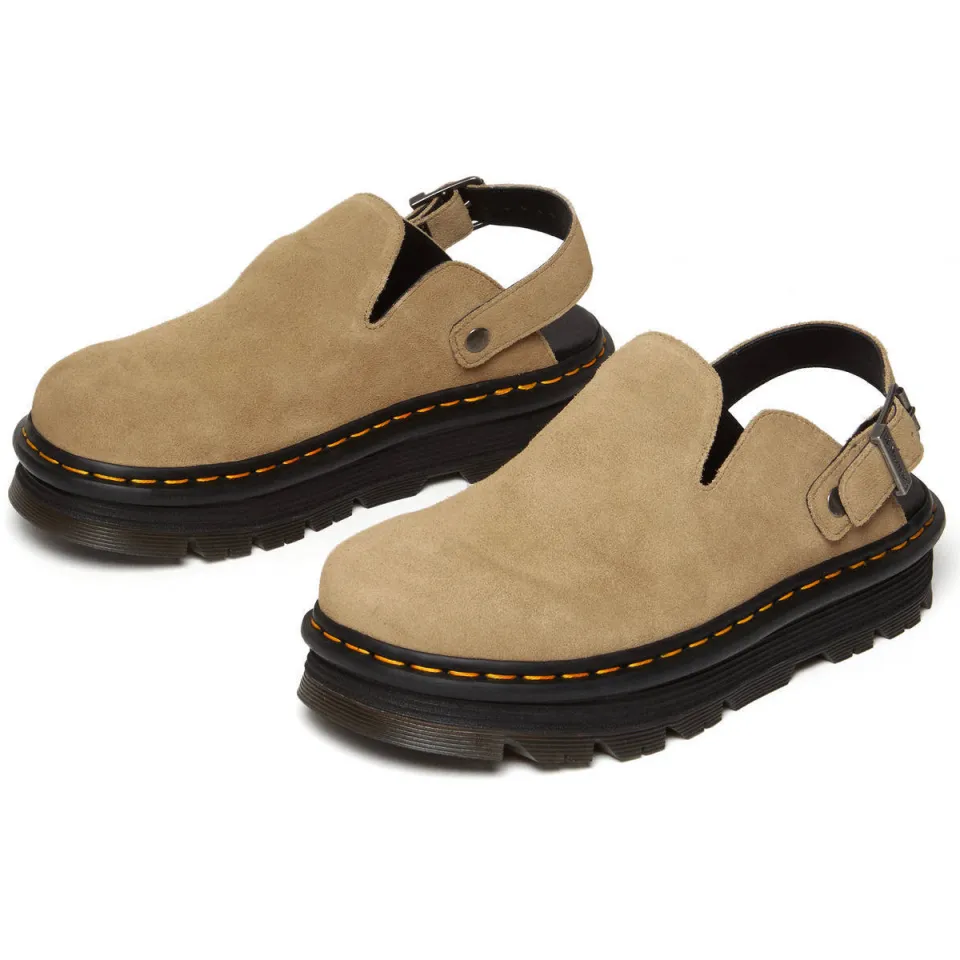 Dr. Martens ZebZag mule suède clogs beige