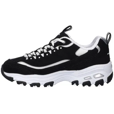 Skechers D'Lites chunky sneakers - zwart/wit, foto 4