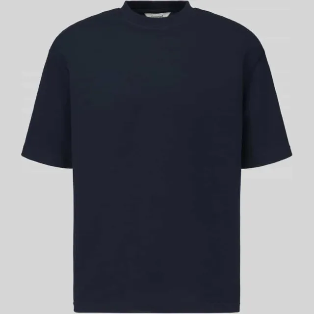 Selected Loose fit t-shirt met ronde hals model 'OSCAR' donkerblauw, foto 2