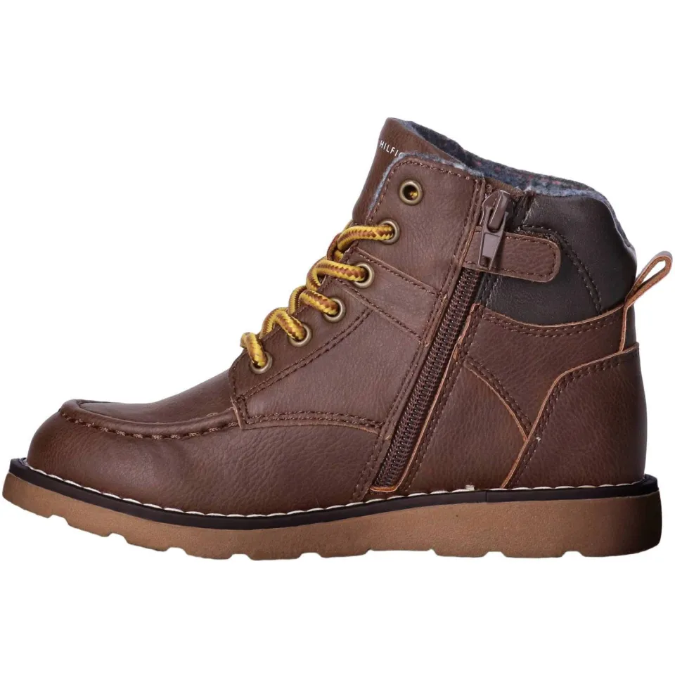 Tommy Hilfiger veterschoenen met profielzool - bruin, foto 2
