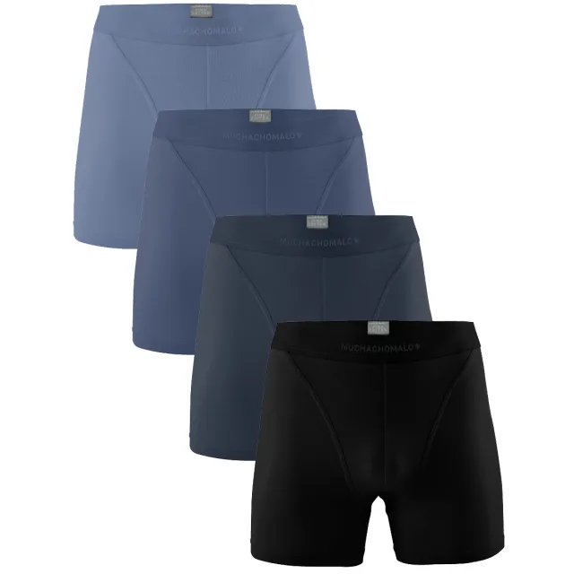 Muchachomalo Heren 4-pack Boxershorts Pima Cotton Veelkleurig