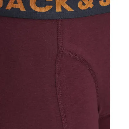 Jack & Jones Junior JACLICHFIELD boxershorts set van 3 antraciet /donkerblauw/donkerrood/zwart, foto 5