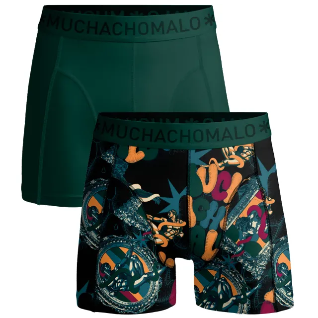 Muchachomalo Heren 2-pack Boxershorts Veelkleurig