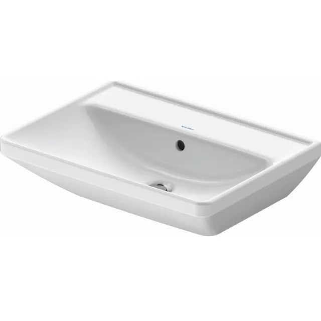 Duravit Wastafel Duravit D-Neo Met Overloop Kraanvlak 1 Kraangat 65 cm Hoogglans Wit