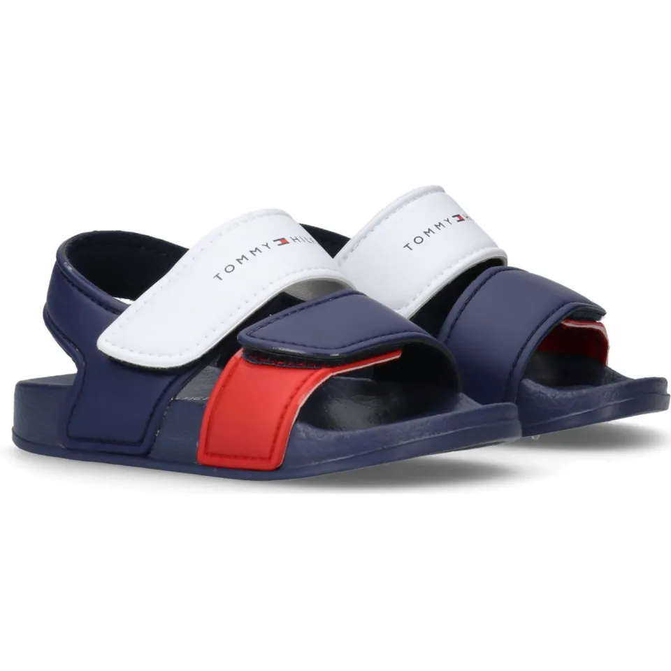 Tommy Hilfiger Joel sandalen blauw/wit/rood, foto 3