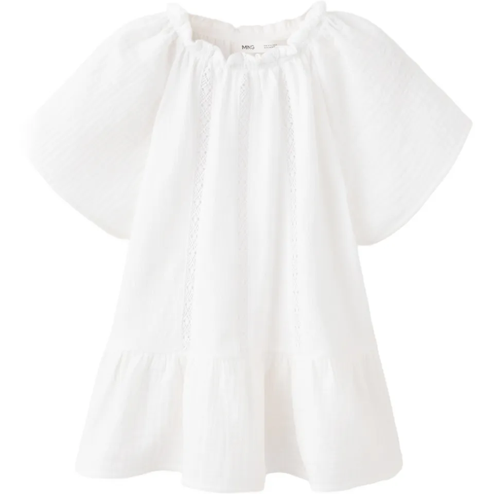 Mango Kids blousetop met ruches wit, foto 2