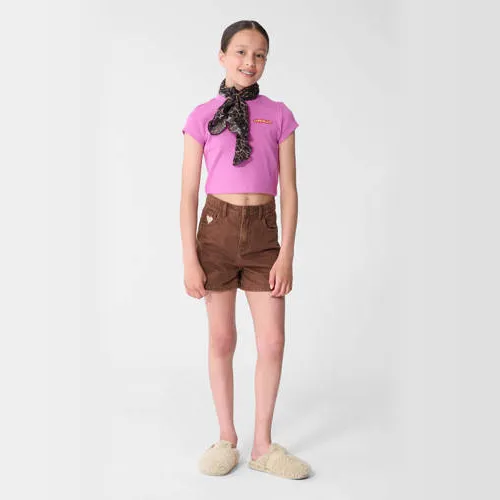 Shoeby rib T-shirt paars, foto 3