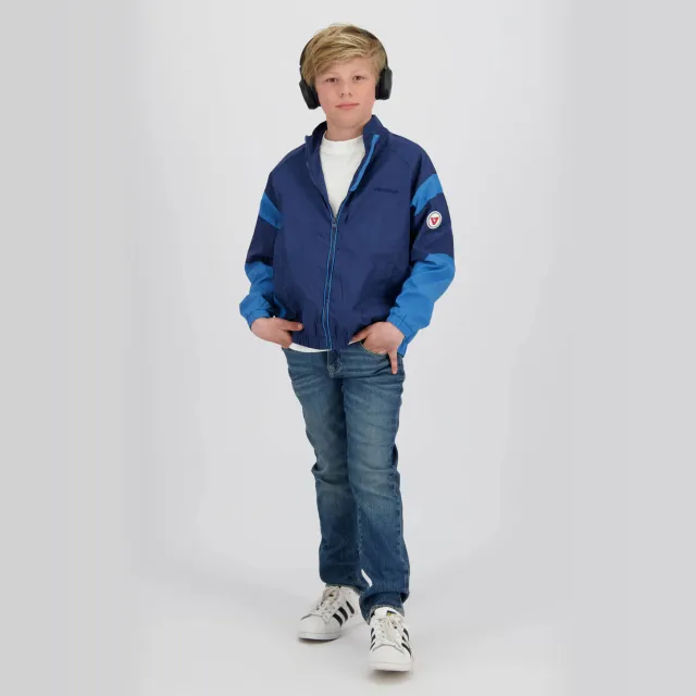 Vingino tussenjas donkerblauw met opstaande kraag donkerblauw/blauw, foto 2