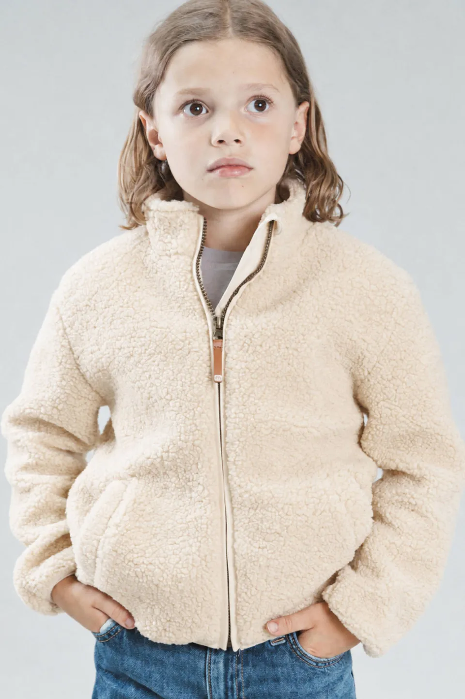 Moodstreet teddy jas crème, foto 4