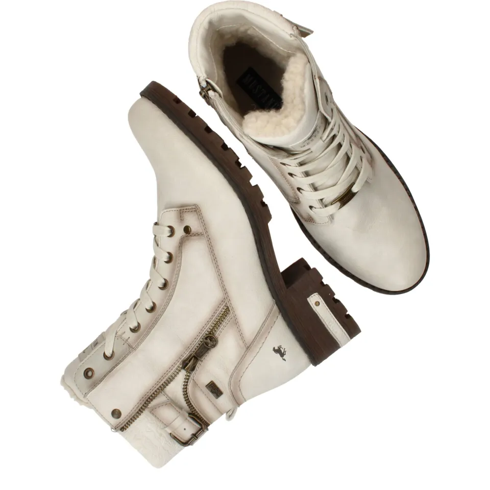 Mustang Veterboots Dames Beige, foto 7