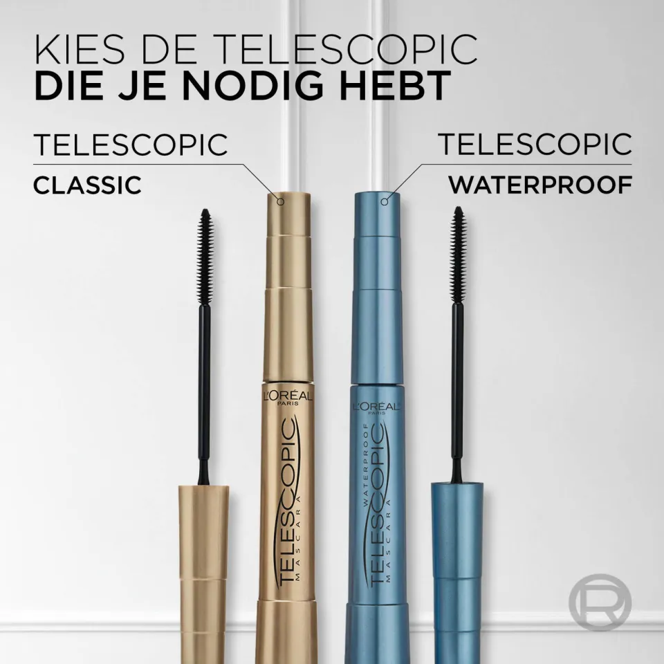 L'oréal Telescopic mascara waterproof zwart, foto 4
