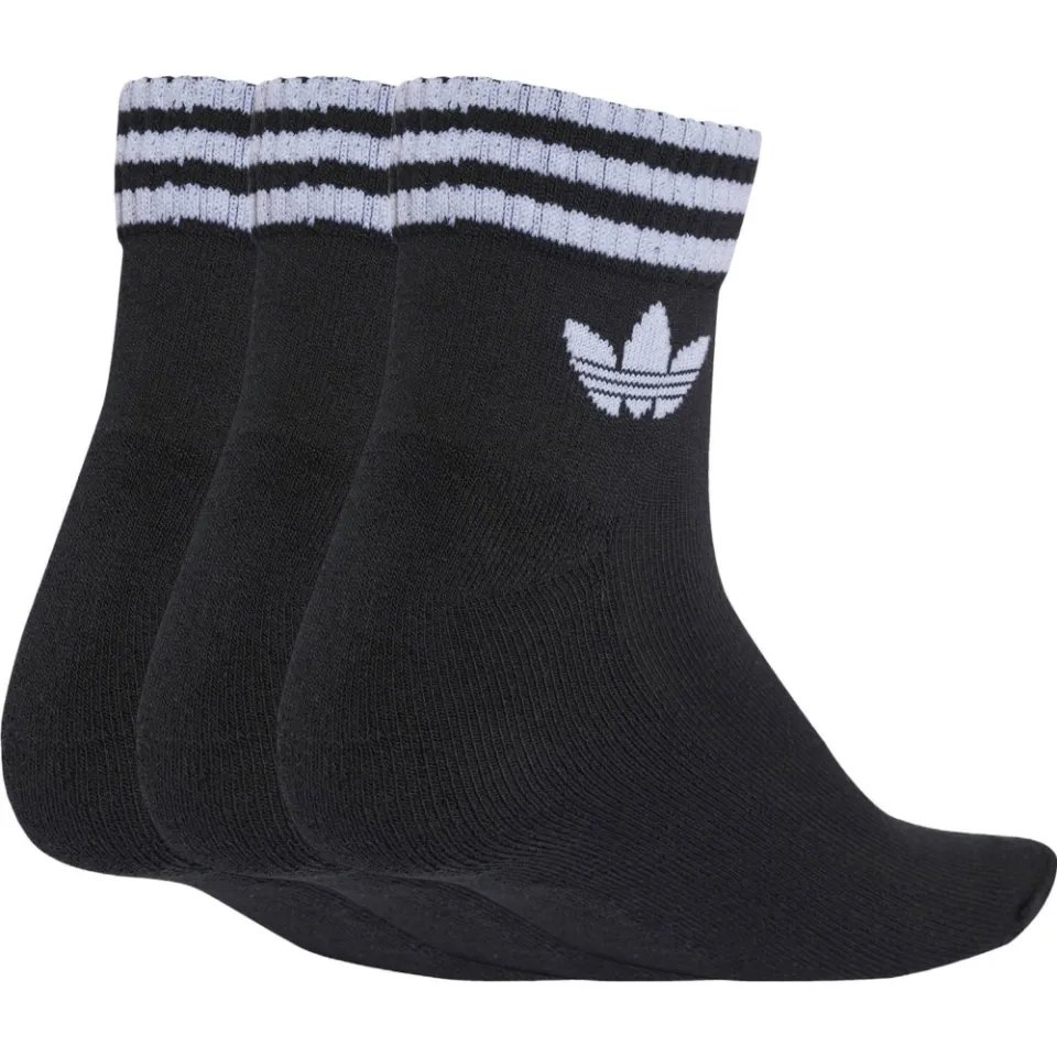 Adidas 3-Stripes Ankle Socks 3 paar zwart