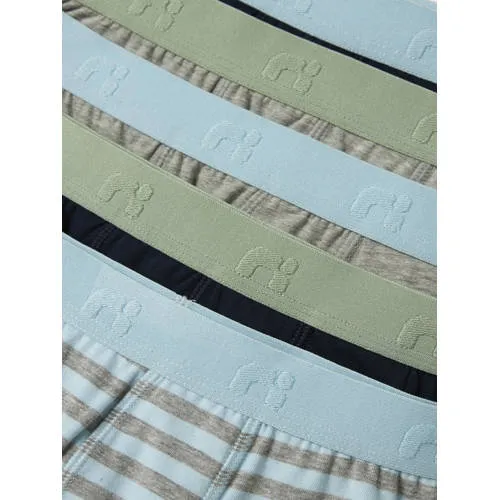 NAME IT boxershort lichtblauw grijs donkerblauw 5-pack, foto 5