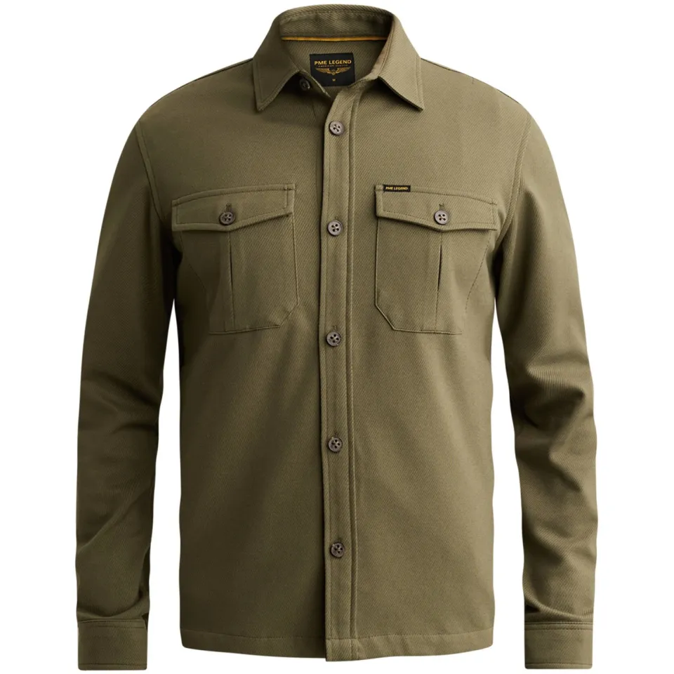PME Legend regular fit overshirt - kalamata khaki, foto 2