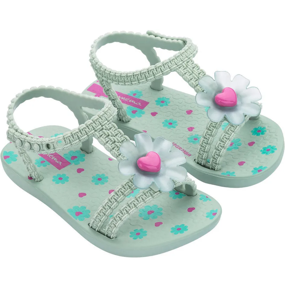 Ipanema Daisy Baby gebloemde sandalen mintgroen/roze, foto 5