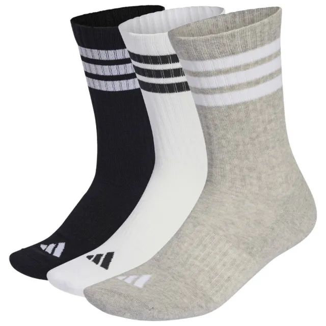 Adidas Sportswear sportsokken Essential Crew - grijs/wit/zwart (set van 3)