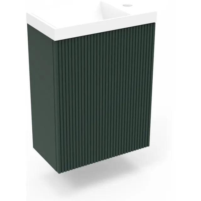 Arcqua Fonteinkast Highland Green Arcqua Ridge 40x55x28 cm Incl. Fontein Mat Wit Zonder Overloop