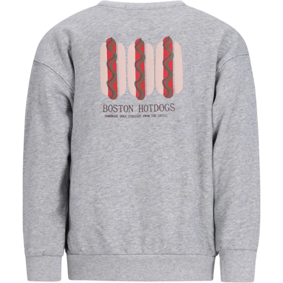 Like Flo rechtvallende sweater met backprint - grijs, foto 5