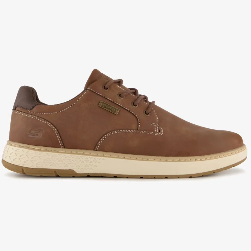 Skechers Garlan Pryor veterschoenen bruin