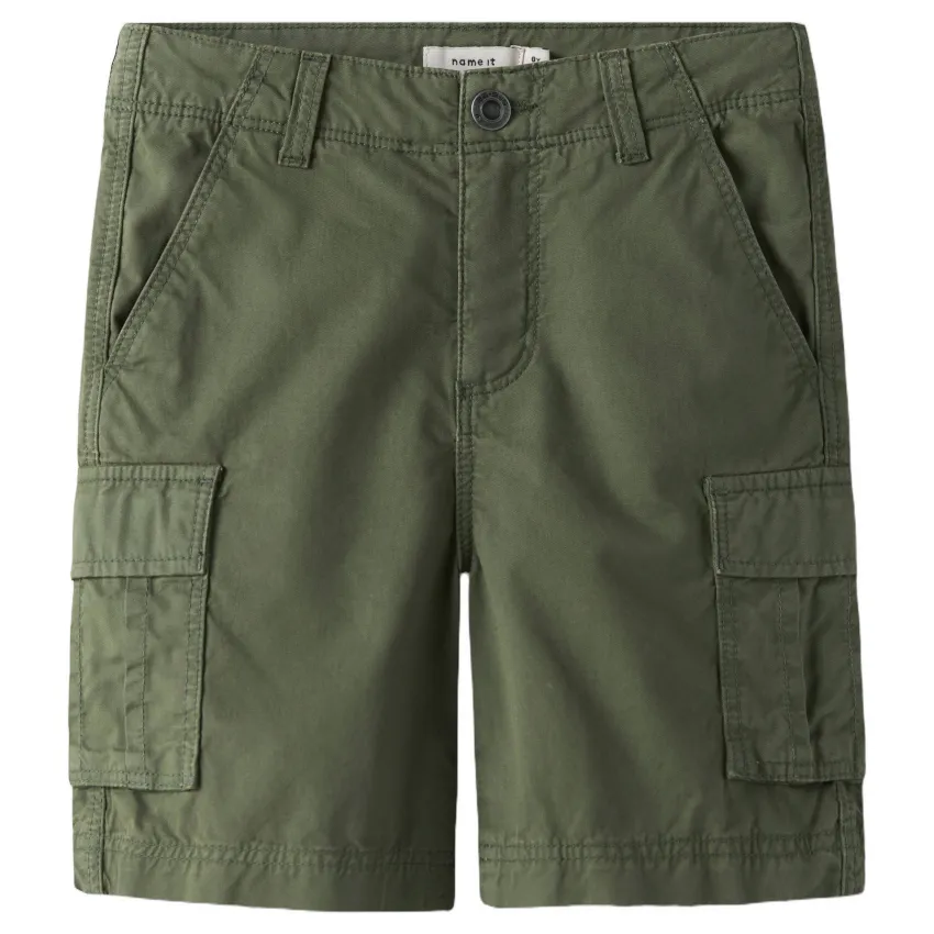 NAME IT straight cargo short groen, foto 2