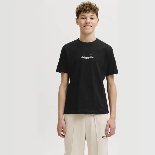 Jack & Jones t-shirt zwart met print