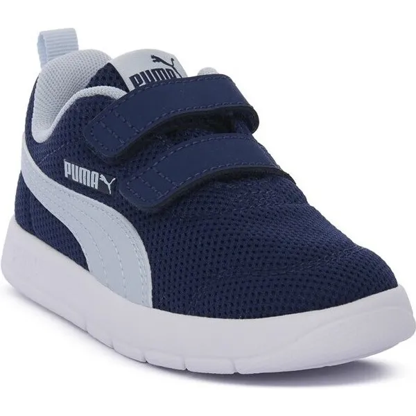 Puma Courtflex V3 Mesh sneakers donkerblauw donkerblauw/lichtblauw, foto 3
