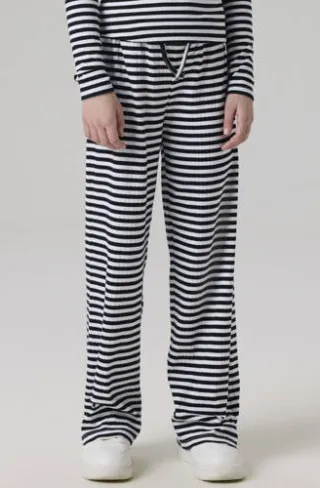 NAME IT straight casual broek zwart gestreept, foto 4