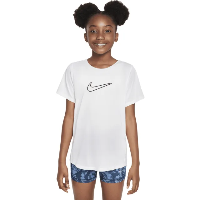 Nike One T-shirts Kinder - Wit - 147 CM - Katoen Jersey