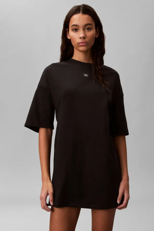 Calvin Klein JEANS korte T-shirtjurk zwart