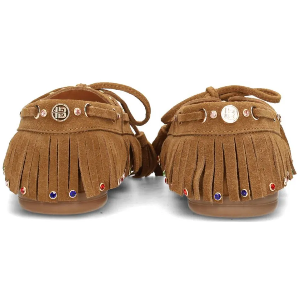 Haboob Yara suède mocassins cognac, foto 4