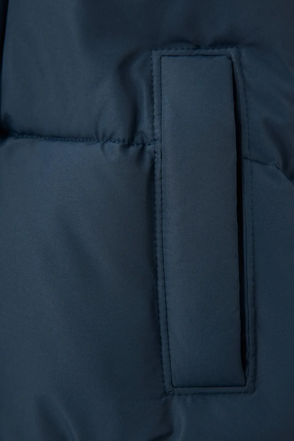 Mango gewatteerde winterjas marineblauw, foto 4