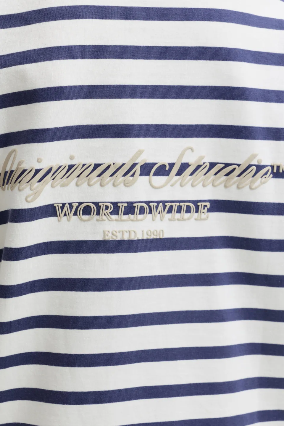 Jack & Jones oversized gestreepte longsleeve blauw, foto 6
