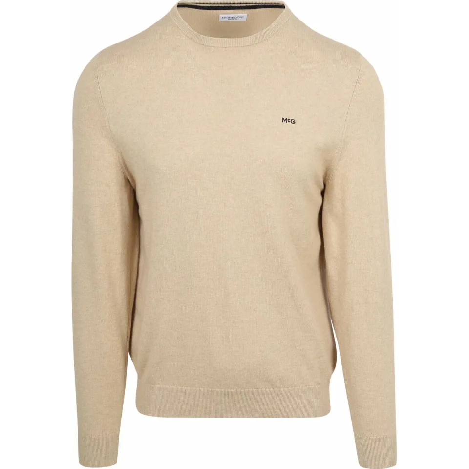 McGregor regular fit gebreide trui met kasjmier- beige, foto 2