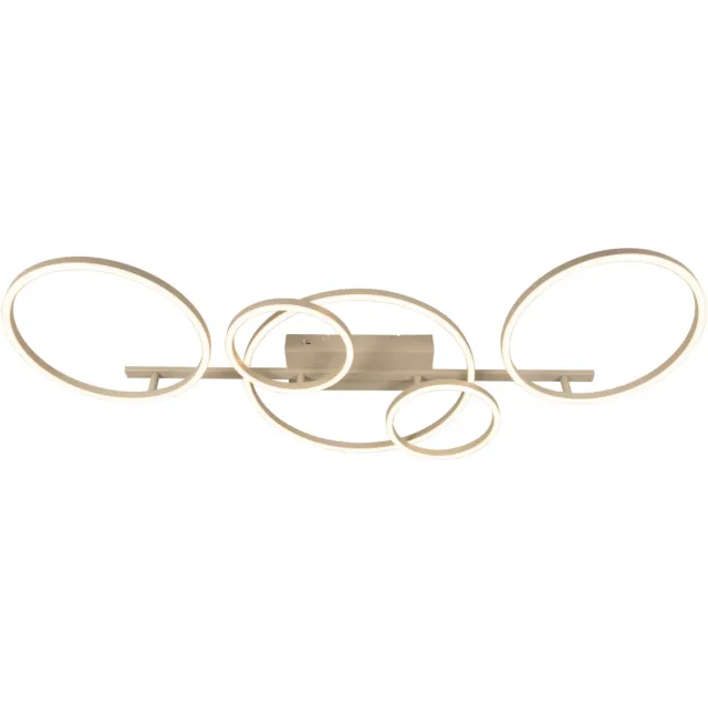 Lucide NICOLA - Plafonnière - LED - CCT - 1x37W 2700K/4000K - Taupe | Essential