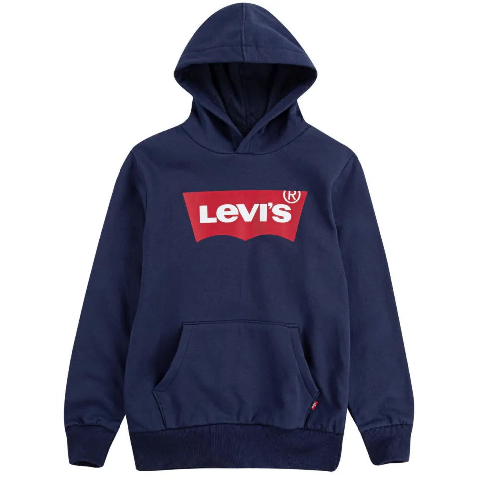 Levi's Kids hoodie Batwing Screenprint met logo donkerblauw, foto 2