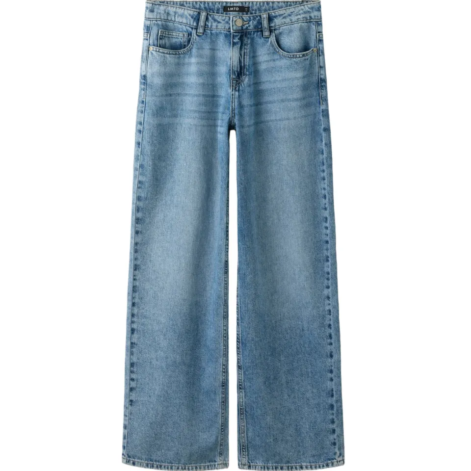 LMTD wide leg jeans - middelblauw medium blue denim, foto 2
