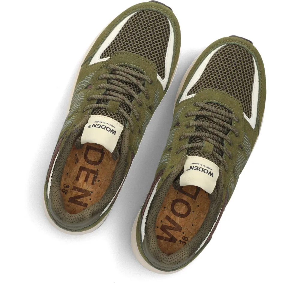 Woden Sneakers Rigmor Open Mesh Groen, foto 4