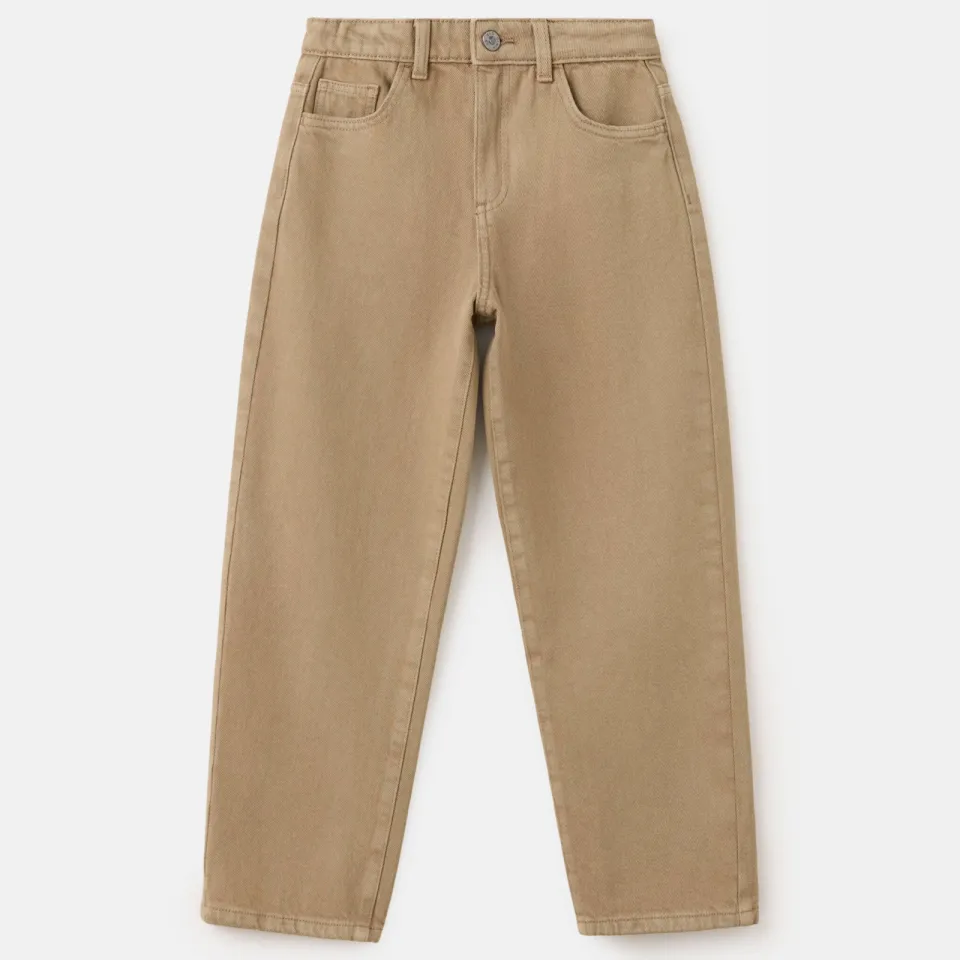 Mango Kids straight leg regular fit jeans - beige, foto 2