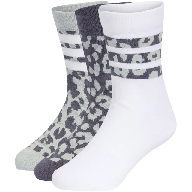 Adidas Leo sportsokken wit lichtgroen zwart, foto 2