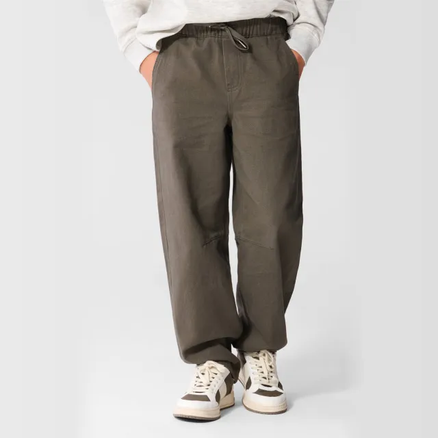Shoeby barrel casual broek donkergroen, foto 6