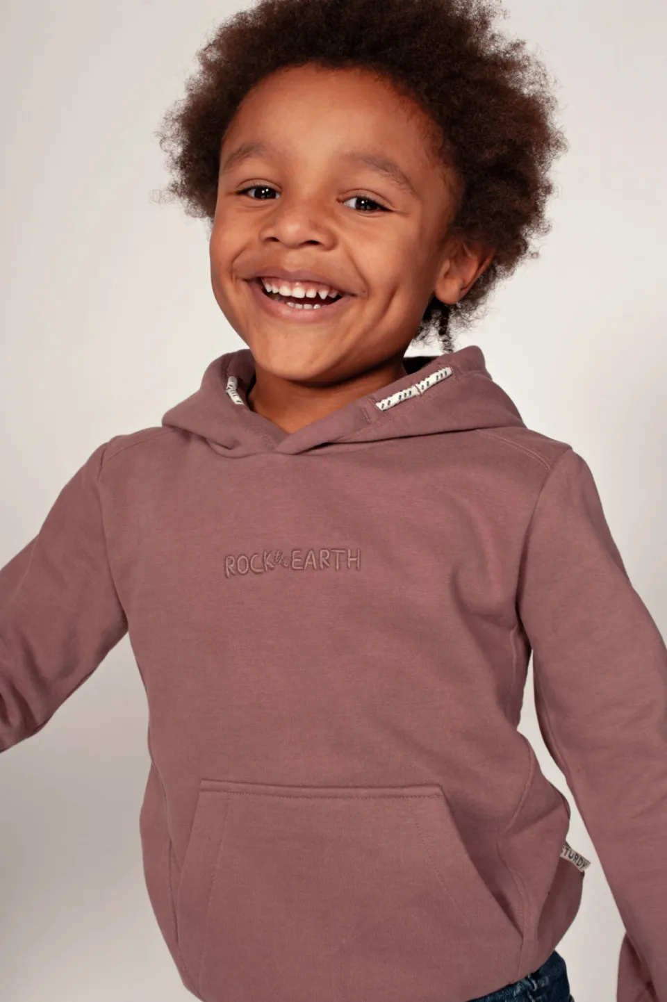 Sturdy hoodie Rock the Earth - mauve, foto 7