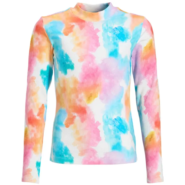 Coolcat longsleeve tie-dye roze Roze/oranje/blauw