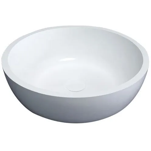 Best Design Waskom Best Design Astoria opbouw Glans wit 42 cm Solid Surface